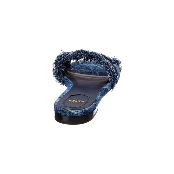 Fendi Sunshine Denim Sandal, Blue - Picture 3 of 5